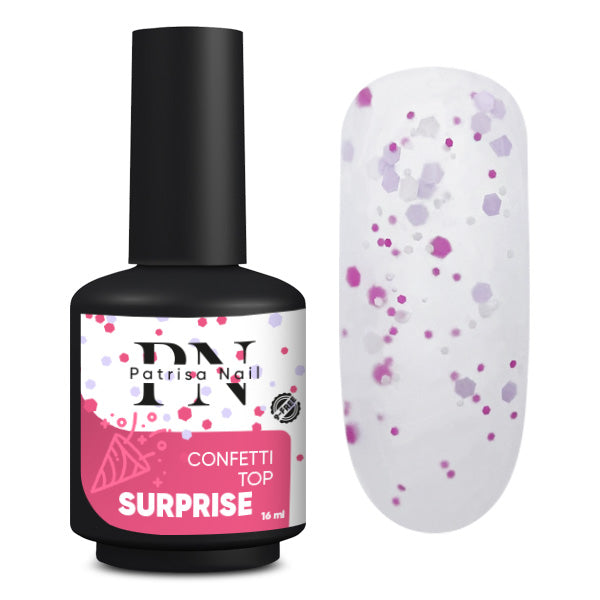 Top Mate Confetti Surprise Patrisa Nail 16 Ml