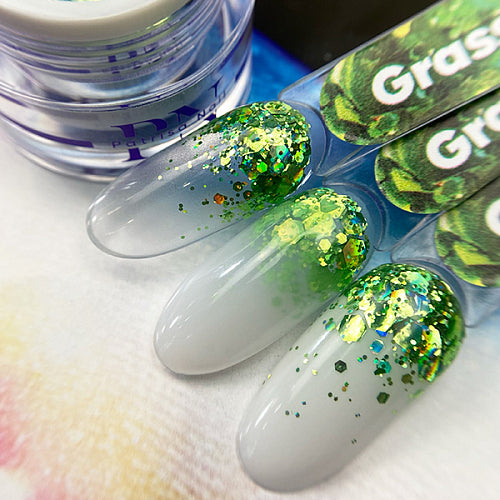 Glitter Gypsy Gel Grass (Verde) Patrisa Nail 15 Gr